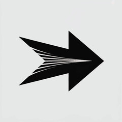 Arrow Right Silhouette Vector — High-Quality Black Icon