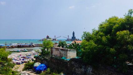 view of the river and the city