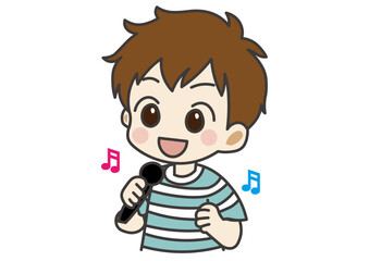 歌を歌う男の子