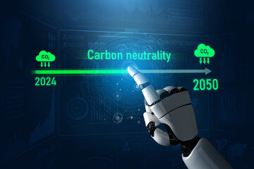 AI helps achieve carbon neutrality by tracking carbon, neutrality, and reduction plans across the 2024 to 2050 timeline Vouch