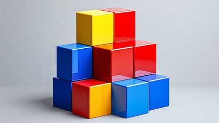 Colorful stacked blocks