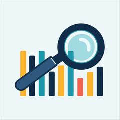 stock market illustration. Business chart element