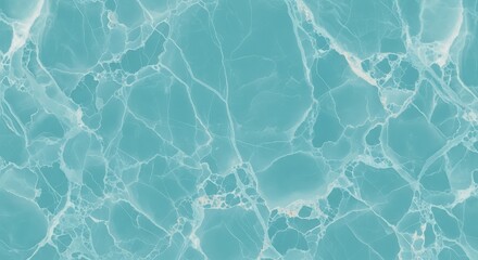 Obraz premium Elegant Turquoise Marble With White Veins