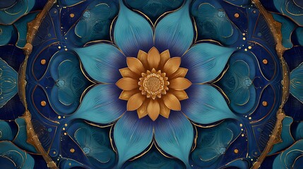 abstract fractal flower background