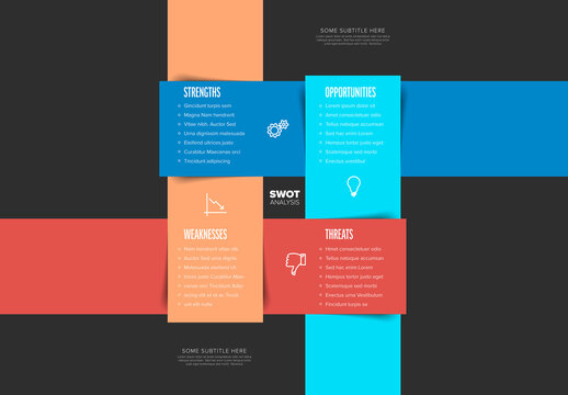 Modern Corporate SWOT Analysis Infographic Template Design