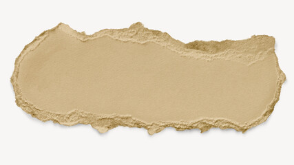 Cardboard torn paper cut out, collage element