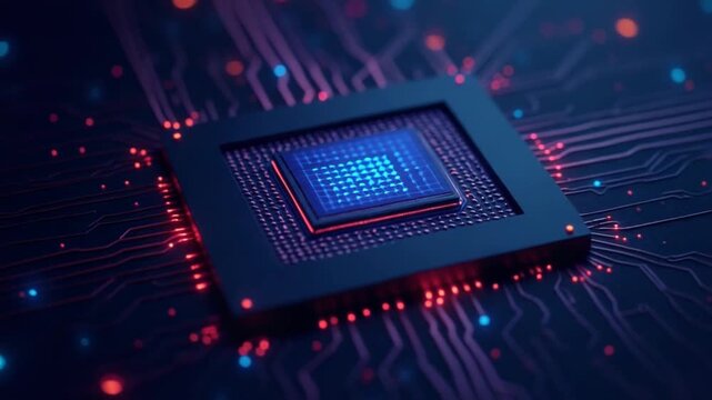 Technology Computer Chipset Background Loop