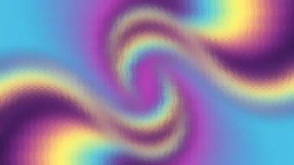 Vibrant metallic fractal loops twisting infinitely in rainbow gradient tones with smooth luminous reflections, perfect abstract futuristic background for digital art and design, background