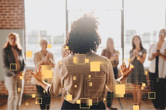 Businesspeople in a business conference