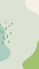 Green abstract mobile wallpaper, Memphis background