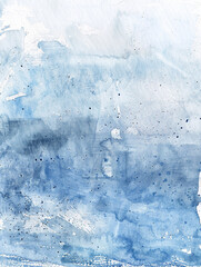 Blue watercolor background. Festive day concept banner. For text and card