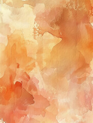 orange rectangular watercolor background. Festive day concept banner. For text and card
