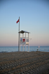 lifeguard tower on the beach