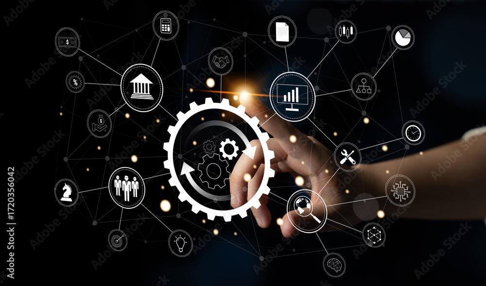 Poster a business process automation and operations management system. a concept for integrating and automa