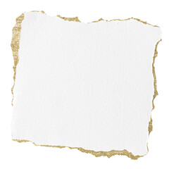Fototapeta na wymiar White ripped paper png on transparent background