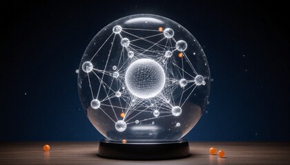 Intricate Network Inside Crystal Ball
