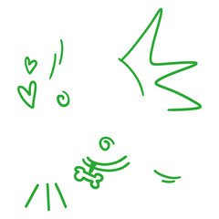 Abstract doodle png sticker, transparent background