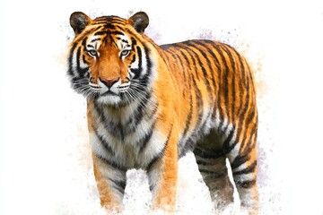 Fototapeta premium Tiger Standing Confidently