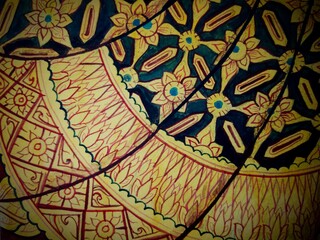 Fabric pattern, simple and elegant, combining Thai culture, art background.