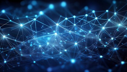dark indigo with subtle glowing molecular mesh tiny interconnected polygons softly illuminated providing a minimalist depiction of high tech networks