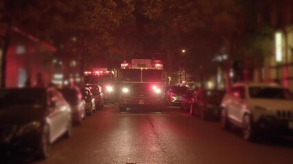 Emergency response efforts during nighttime incidents on urban city streets are crucial