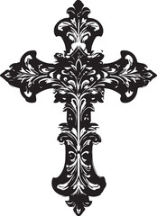 black silhouette cross  chrisms 