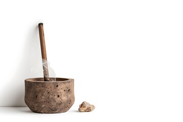 Soft light stone wax container high resolution picture