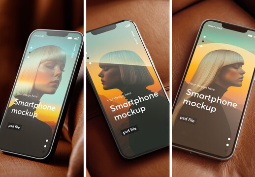 smartphone mockup set