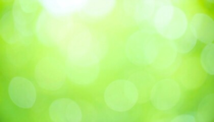 Obraz premium Bright, blurry green bokeh background