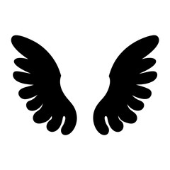 Illustration of wings, a simple and clean design perfect for logos, icons, or fantasythemed projects