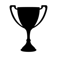 Trophy cup vector graphic design template for award winning achievement and competition success concept