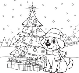 funny cats coloring page for kids