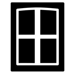 Window frame design illustration for home interior decor and architectural design projects resource