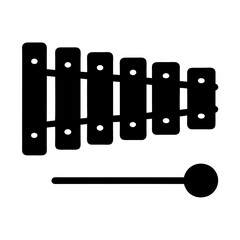 Xylophone instrument vector illustration, musical percussion instrument graphic for education and art 90