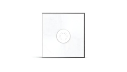 Blank, square CD in clear jewel case