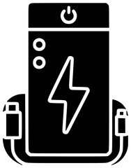 device illustration phone silhouette energy logo mobile icon power outline battery recharge bank usb smartphone smart digital charger portable shape internet vector graphic background