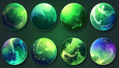 Abstract sphere design collection