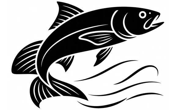 Silhouettes de thons et de requins sous-marins, ic&ocirc;nes de la vie animale marine pour la p&ecirc;che dans l'oc&eacute;an