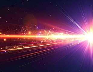 Abstract explosion in space