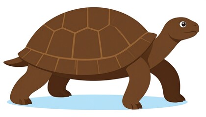 Cartoon tortoise profile