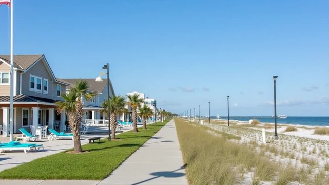 Landmark Saint Pete Beach at Saint Petersburg Florida United States.. Residential Houses District.