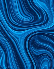 Fototapeta premium Abstract swirling blue and dark blue pattern