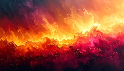 Abstract fiery landscape (1)