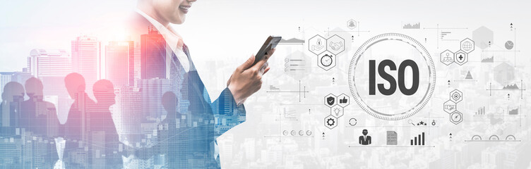 The concept of ISO certification for international quality management standards. A system for...