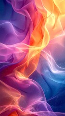 Abstract flowing fabric in vibrant colors (1)
