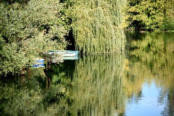 Rivière l'Ognon à Pesmes (plus beau village de France)