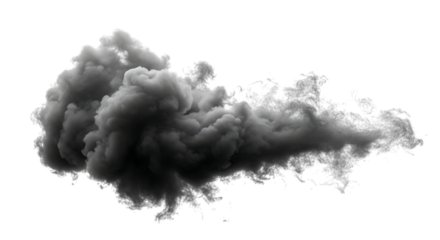 Grey Smoke Cloud on Black Background abstract dark