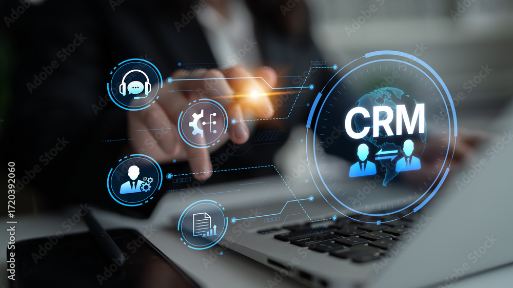 Poster crm platforms improve customer relationships through data analysis, crm communication tools, and aut