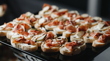 Gourmet Prosciutto and Cheese Bruschetta