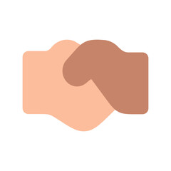 Handshake icon vector UI